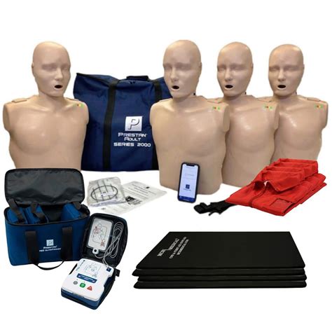 Series 2000 PRESTAN CPR Training Kit Adult Manikin 4-Pack w. Advanced ...