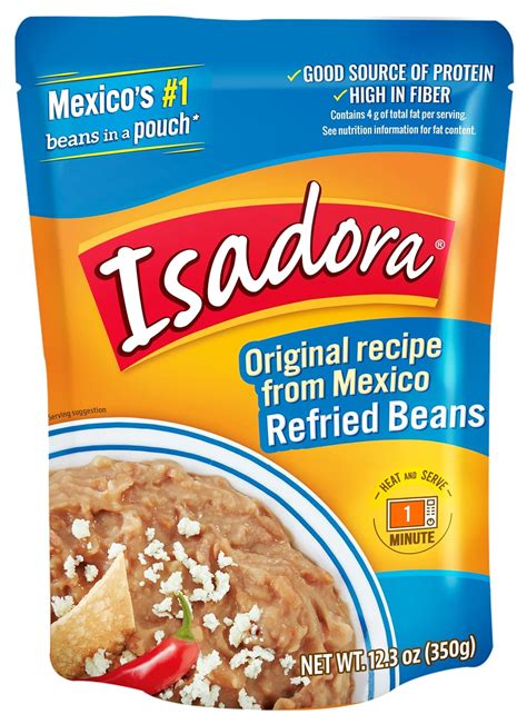 Amazon.com : Isadora Original Refried Beans 12.3 oz (Pack of 1 ...