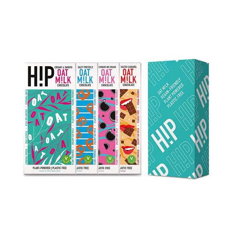 Buy H!P Chocolate Vegan Chocolate Bar - HIP Oat Milk Chocolate Library ...