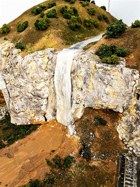 Image result for Model Railroad Waterfall Using Silicon