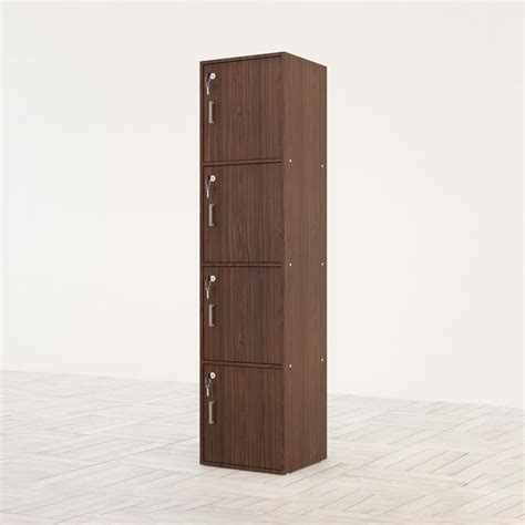 Buy Helios Lewis Qunton 4-Tier Multipurpose Cabinet - Brown from Helios ...