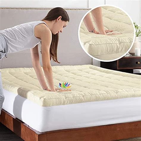 JAXMOM A FURNISHING HUB Polyester Microfiber Soft Mattress Protector ...