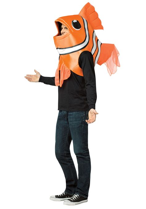 Orange Clown Fish Adult Costume | Adult Sea Creature Costumes