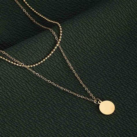 Buy Pretty Round Layer Necklace | Gold Plated – PALMONAS