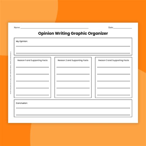 Opinion Writing Graphic Organizer Bundle (Free Printable)