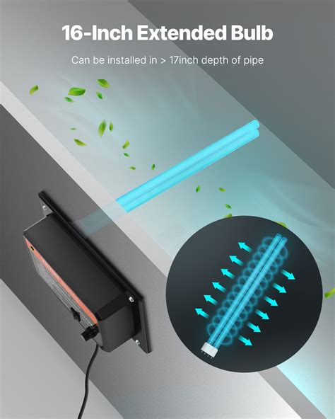 VEVOR HVAC Air Purifier Whole House 36W 16inch Light in Duct for Ac ...