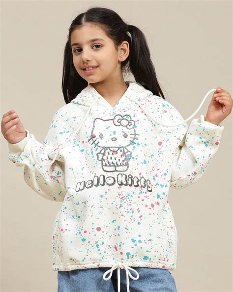 Hello Kitty Printed Oversized Hoodie For Kids Girls – Kidsville