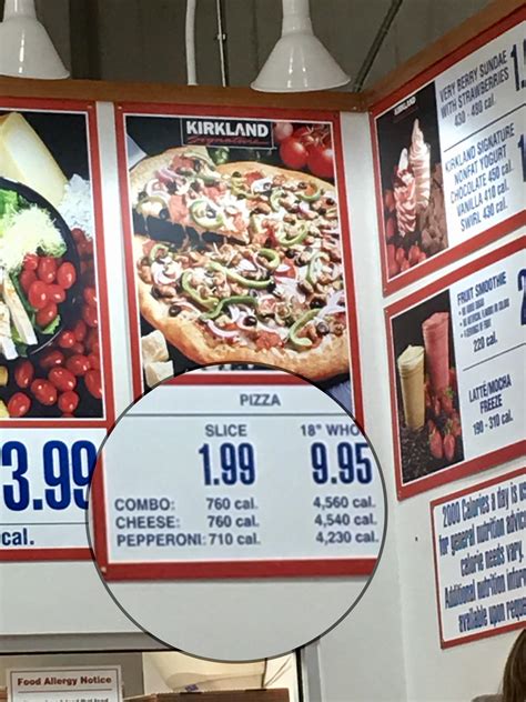 Costco Pizza Calories