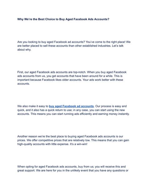 Buy Facebook Aged Accounts