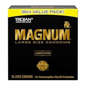 Buy Trojan Condom Magnum Lubricated, 36 Count Online at Low Prices in ...
