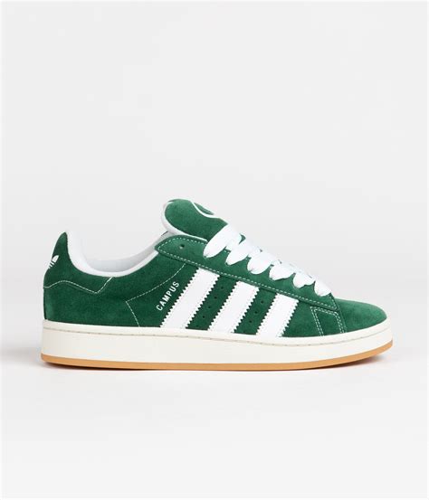 Adidas Campus 00s Shoes - Dark Green / FTWR White / Off White | Green ...