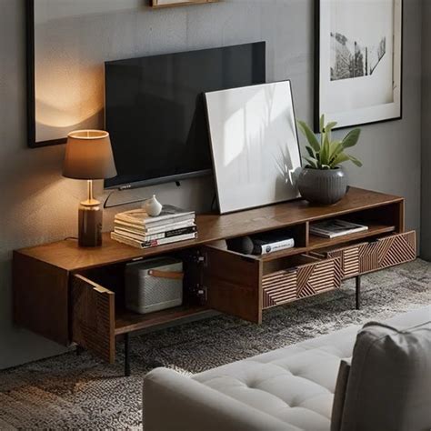 TV Panel & Wooden TV Panel for Living Room | Wall Storage Options ...