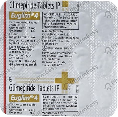 Mepride 4 MG Tablet (15): Uses, Side Effects, Price & Dosage | PharmEasy