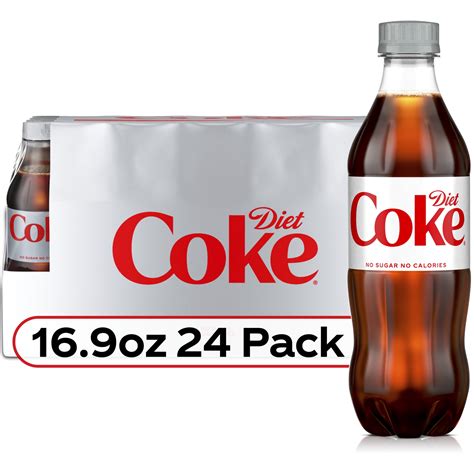 Diet Coke Lite Diet Cola Soda Pop, 16.9 fl oz Bottles, 24 Pack Case ...