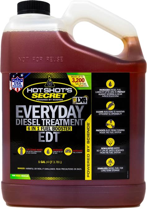 Hot Shot's Secret - HSSEDT01G Everyday Diesel Treatment - EDT 1 Gallon ...