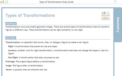 Image result for 4 Types of Transformations