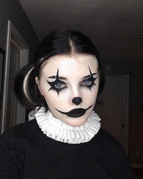cute goth clown makeup