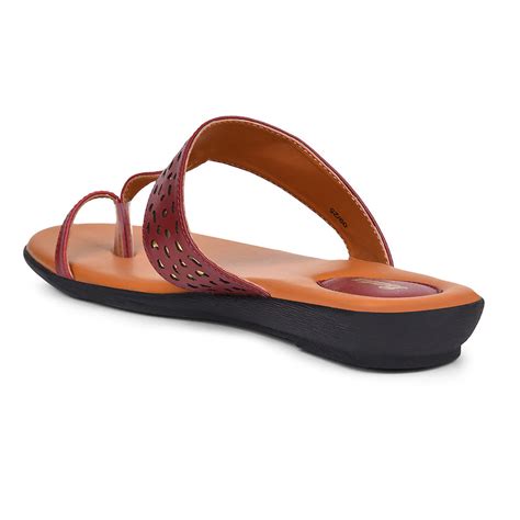 Buy Bata Red Womens Toe-Ring Sandals Online