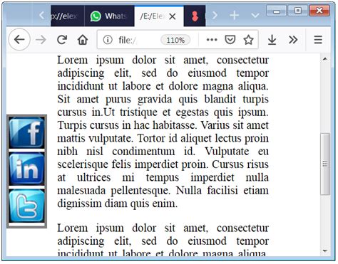 Image result for Fixed Image in HTML and CSS