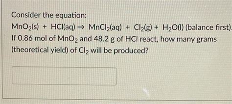 Image result for MnO2 HCL MnCl2 Cl2 H2O