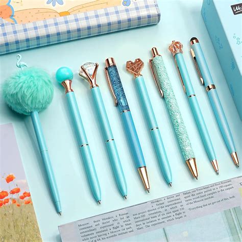 MATSON Ballpoint Pens Set, Metal Crystal Diamond Pen, Sand Glitter Pen ...