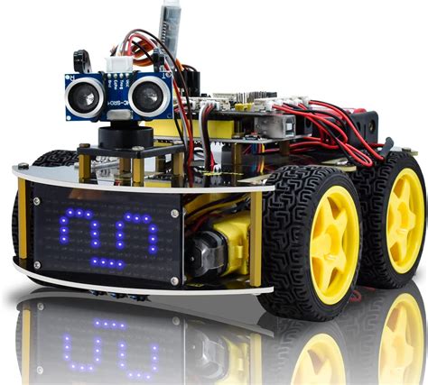 KEYESTUDIO Smart Robot Car Kit for Arduino IDE with | Ubuy India