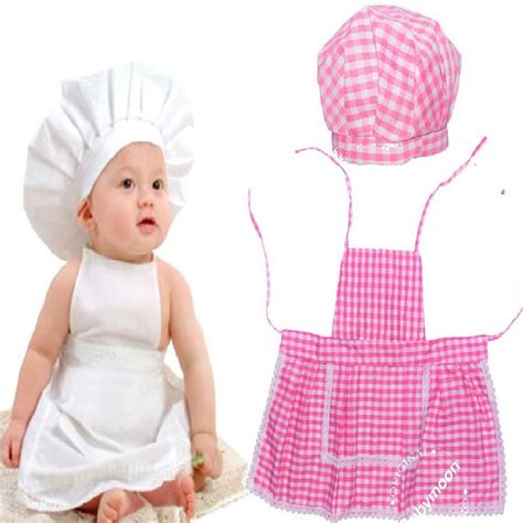 BabyMoon Chef New Born Baby Photography Shoot Props Costume | Pink ...
