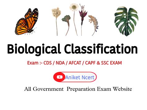 Biological Classification Ncert Notes Pdf SSC CGL / CDS / NDA / CAPF ...
