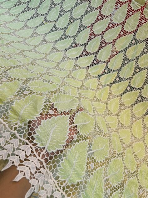 Pista Green Imported crape crochet 50 inch width (R) – Fabric Forever