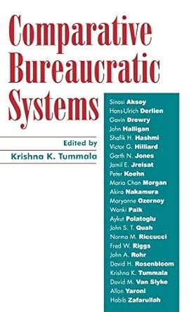 Buy Comparative Bureaucratic Systems Book Online at Low Prices in India ...