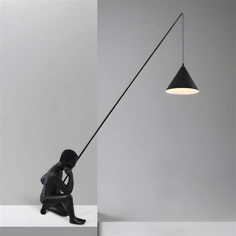Black Modern Floor Lamp with Cone-Shaped Iron Shade – CharmyDecor