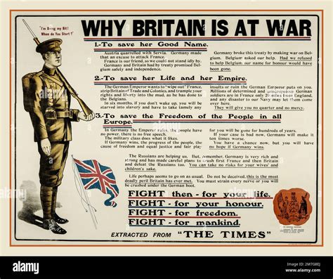 British propaganda poster 1916 hi-res stock photography and images - Alamy