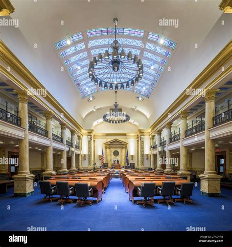 The Senate chamber of the Kentucky State Capitol building at 700 ...
