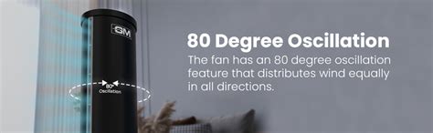 Buy GM Artic Air One Bladeless Tower Fan Black Colour Maximum Heating ...