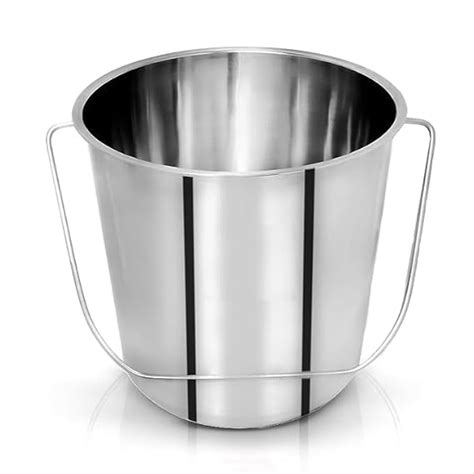Steel Bucket Stainless Steel Non Joint, Leak Proof Bucket, Silver ...