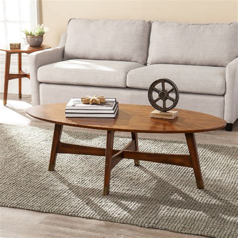 Mid Century Modern Oval Coffee Table