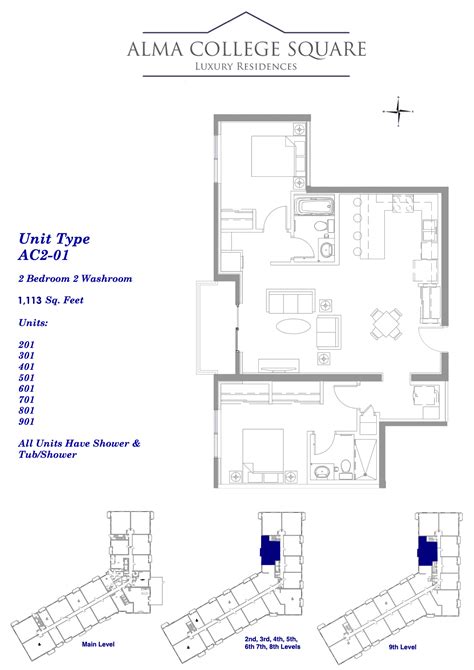 Unit Unit AC2-01 Floor Plan | Alma College Square (Phase 2) | Loewith ...