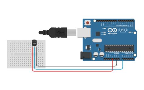 Temperature Sensor in Tinkercad 的图像结果
