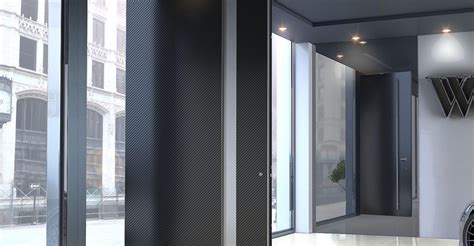 Πόρτα Εισόδου Zen Pivot Carbon | Solidakis