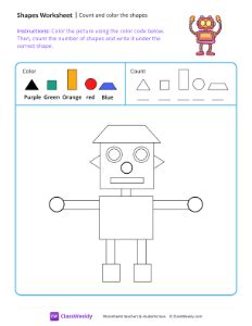 Count Triangles Robot Worksheet 的图像结果
