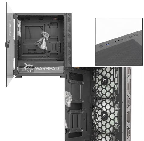 WHITE SHARK PC CASE WARHEAD / 4 FANS 14CM RGB in category Information ...