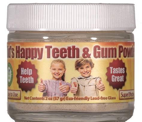 Buy Kid’s Tooth Powder - Happy Teeth & Gum Powder - Highly effective ...