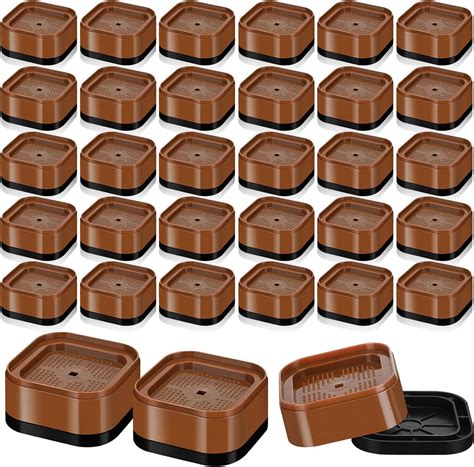 Amazon.com: Ecally 32 Pack Furniture Risers Adjustable Bed Risers Desk ...