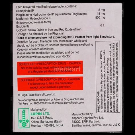 Buy Gluconorm PG 2mg Tablet at Best Price | Medkart
