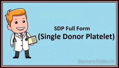 SDP Full Form in Medical, What Does SDP Stand For?