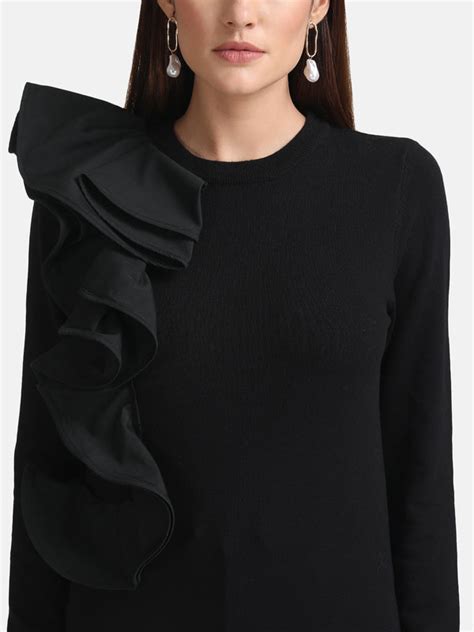 Ruffle Detail Pullover – KAZO