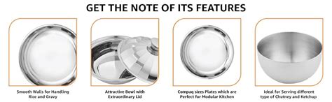 Shri & Sam Stainless Steel Delight Solid Dinner Set, 90 Pieces : Amazon ...