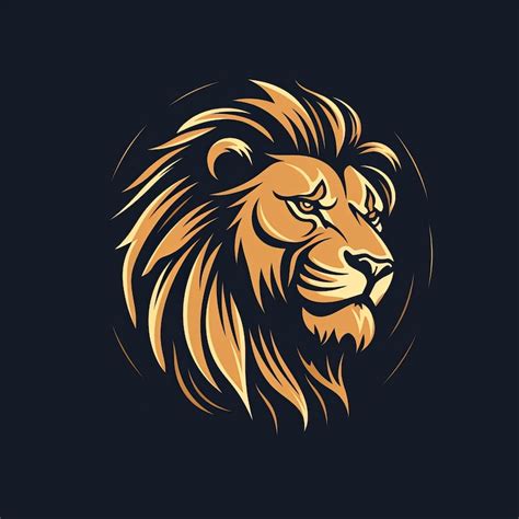 A clean lion logo mascot | Premium AI-generated image