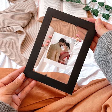 Cute and Aesthetic Transparent Glass Polaroid Photo Frame