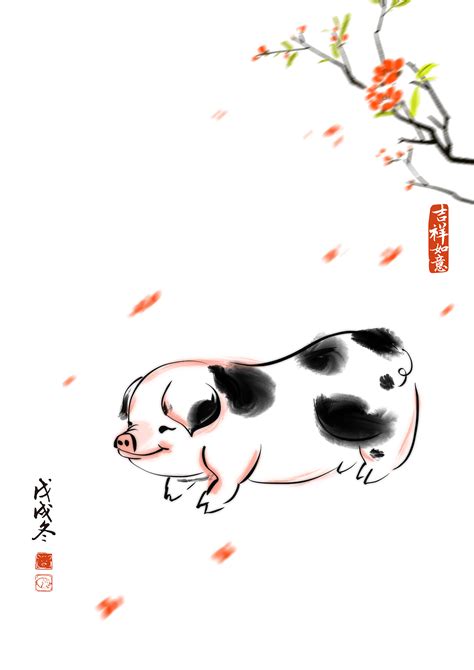 2019可爱小猪壁纸无水印